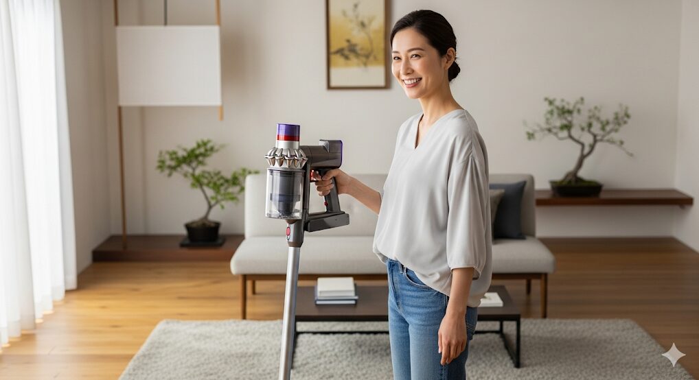 軽量なDyson Digital Slimを使用するイメージ