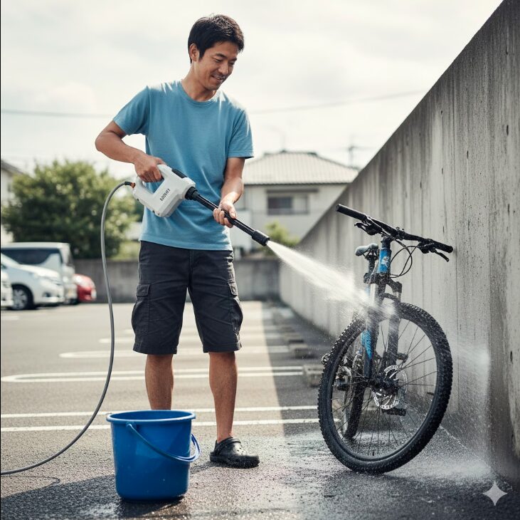 水道設備がない場所でも利用できることを示して